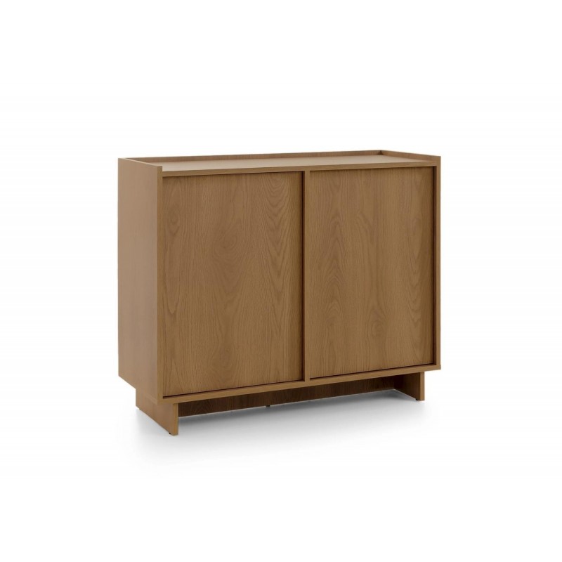 SUNA Kommode Japandi Design Sideboard Eiche Caramel grifflos 98 cm breit 1/9