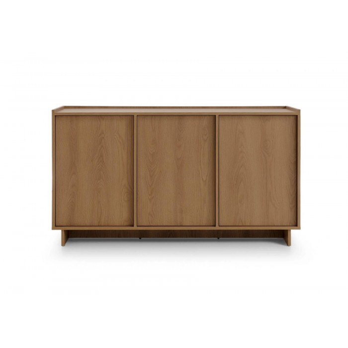 SUNA Kommode 147 cm breit Japandi Design Sideboard Eiche Caramel grifflos