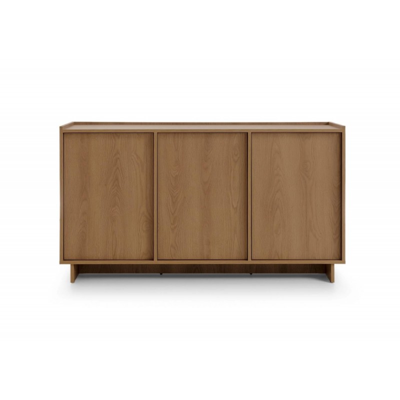 SUNA Kommode 147 cm breit Japandi Design Sideboard Eiche Caramel grifflos 7/9