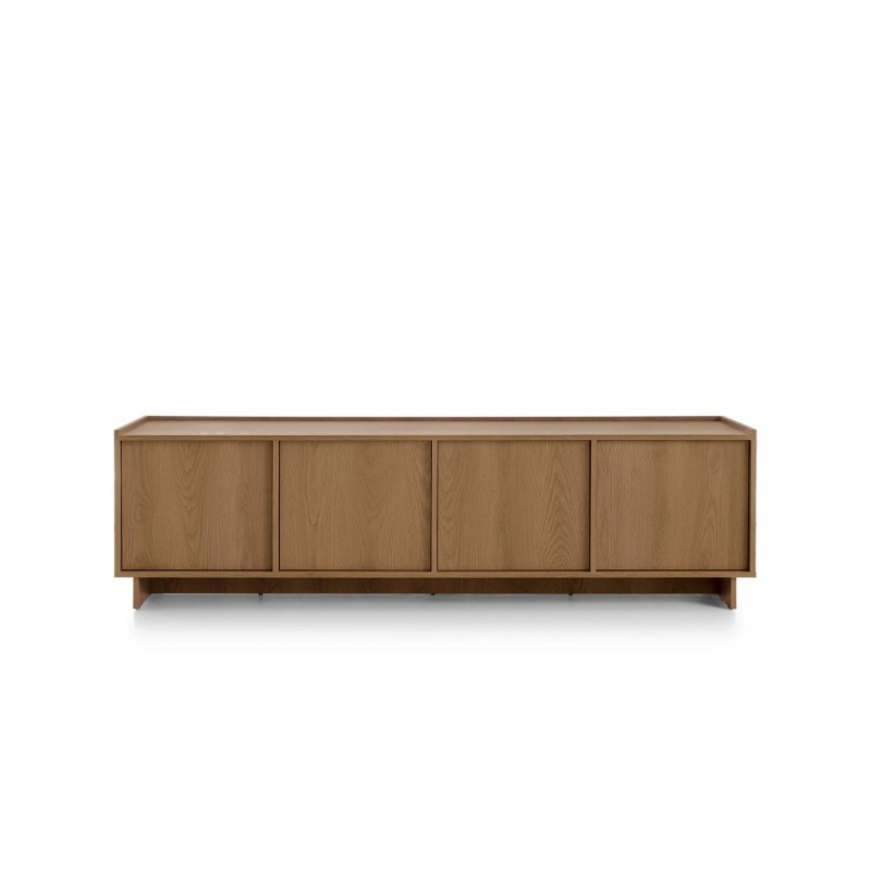 SUNA TV Lowboard 195 cm breit Japandi Design Fernsehtisch Eiche Caramel grifflos 7/9